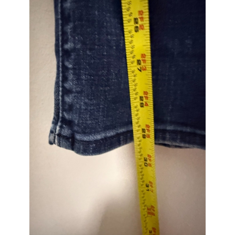 Levis 505 Jeans Womens 29 Blue Denim Straight Leg Mid Rise Stretch Dark Wash - Picture 6 of 7